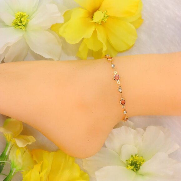 Minimalist Anklet, Sleek & Modern Design, Women’s Fashion, YC110447-A - Picture 9 of 10